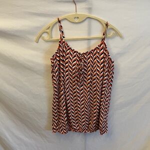 Banana Republic:Chevron Patterned Tank Top- Built-in Bra- Elastic Waist Bottom-S